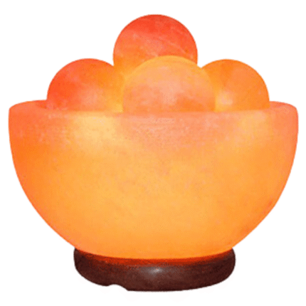 Fire Bowl Lamp With Massage Ball