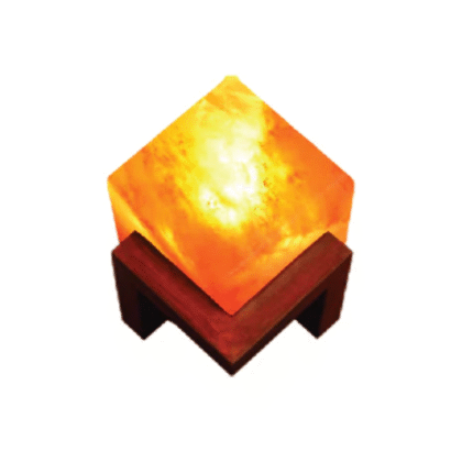 Himalayan Salt Penny Cube Shape Lamp