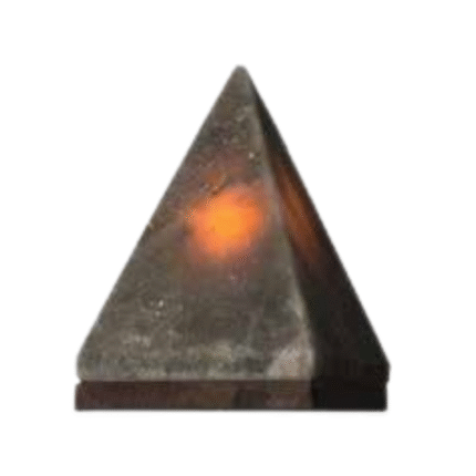 Himalayan Maroon Salt Pyramid Shape Lamp